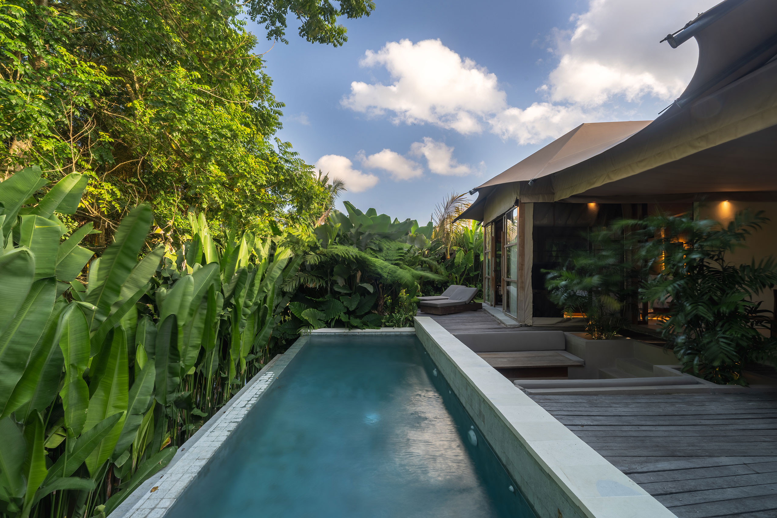 Two Bedroom Riverfront Pool Tent
